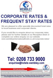 Wembley hotel corporate rates