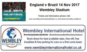 England v Brazil Wembley Stadium