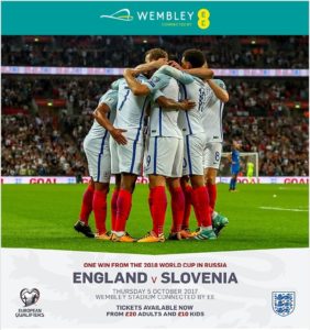 England v Slovenia Wembley Stadium