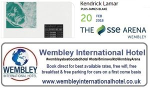 Kendrick Lamar and James Blake Wembley 2018