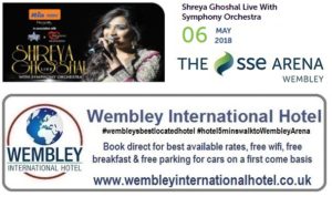Shreya Goshal Wembley 2018
