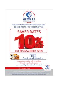 SAVER RATES at Wembley International Hotel