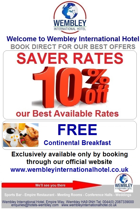 Saver Rates at Wembley International Hotel