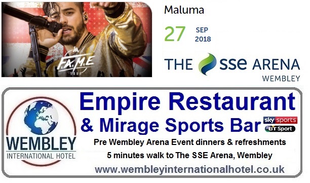 Pre Wembley Event meals and refreshments