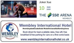 Joker Xue at The SSE Arena, Wembley 10 March 19