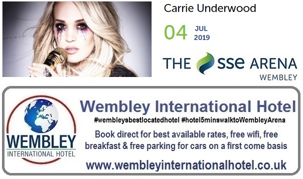 Wembley Arena Carrie Underwood July 2019