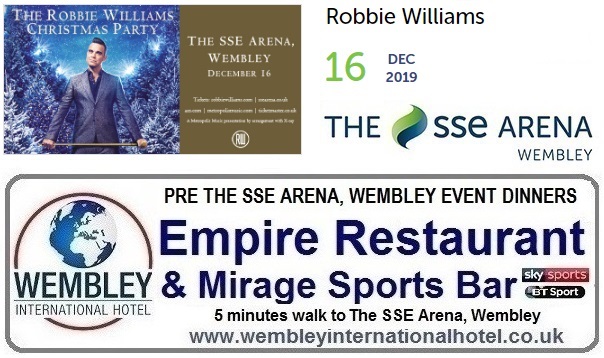Pre Wembley Arena Event Dinners