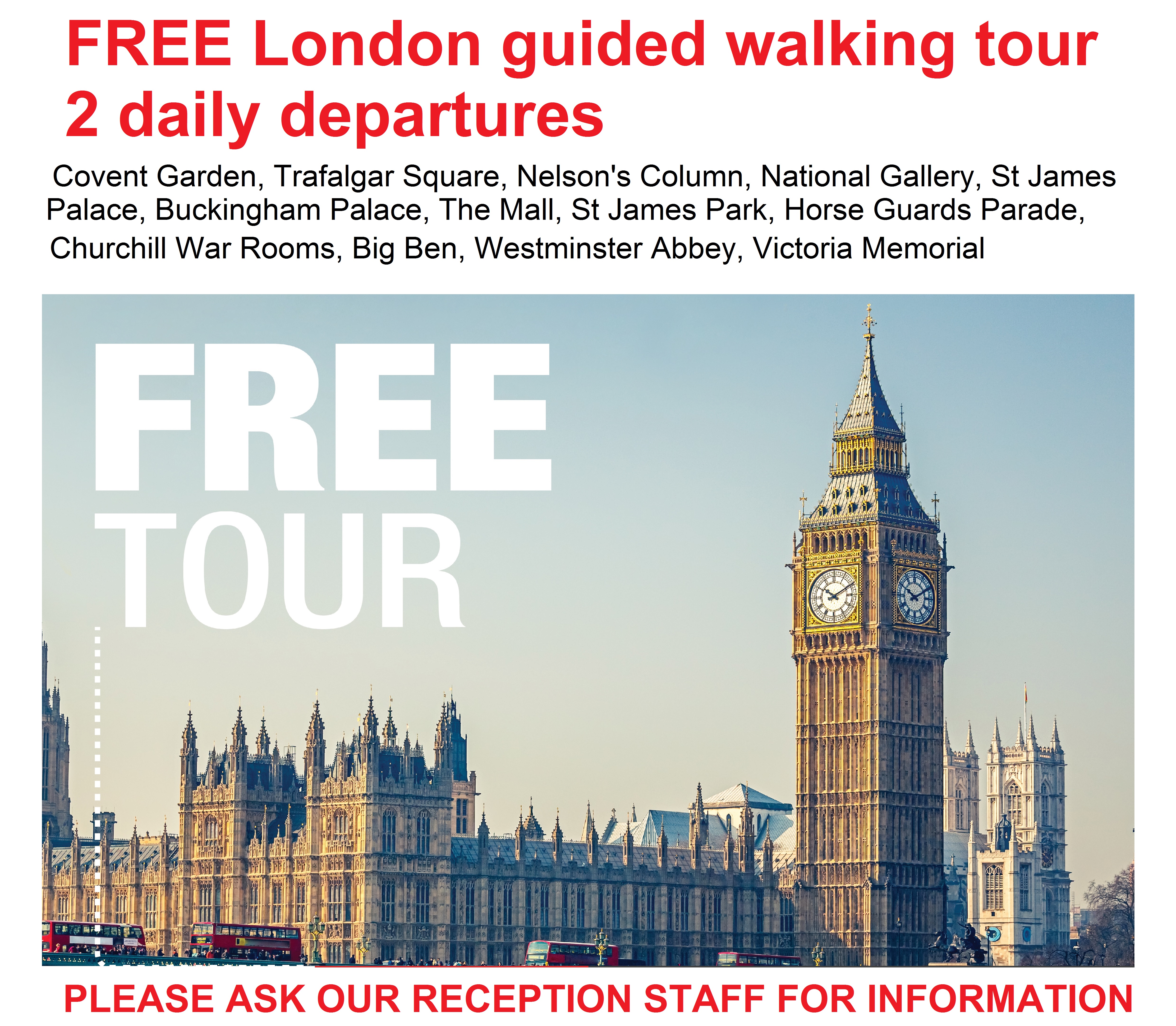 Guided tour of London free