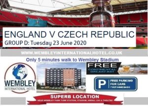 Wembley Stadium Czech Republic v England 23 June 2020