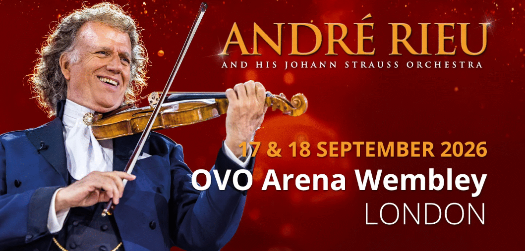 André Rieu performing live with the Johann Strauss Orchestra at OVO Arena Wembley 2026