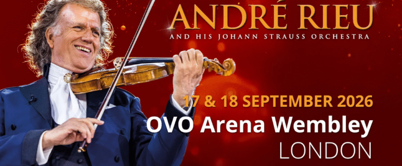 André Rieu performing live with the Johann Strauss Orchestra at OVO Arena Wembley 2026