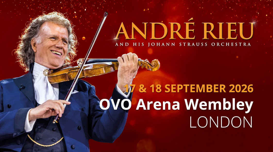 André Rieu performing live with the Johann Strauss Orchestra at OVO Arena Wembley 2026